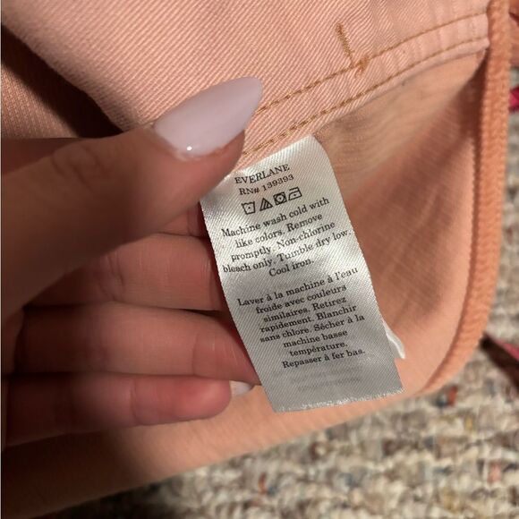 Everlane The Corduroy Oversized Shirt Jacket Shacket Blush Pink- Size XS - Picture 11 of 12